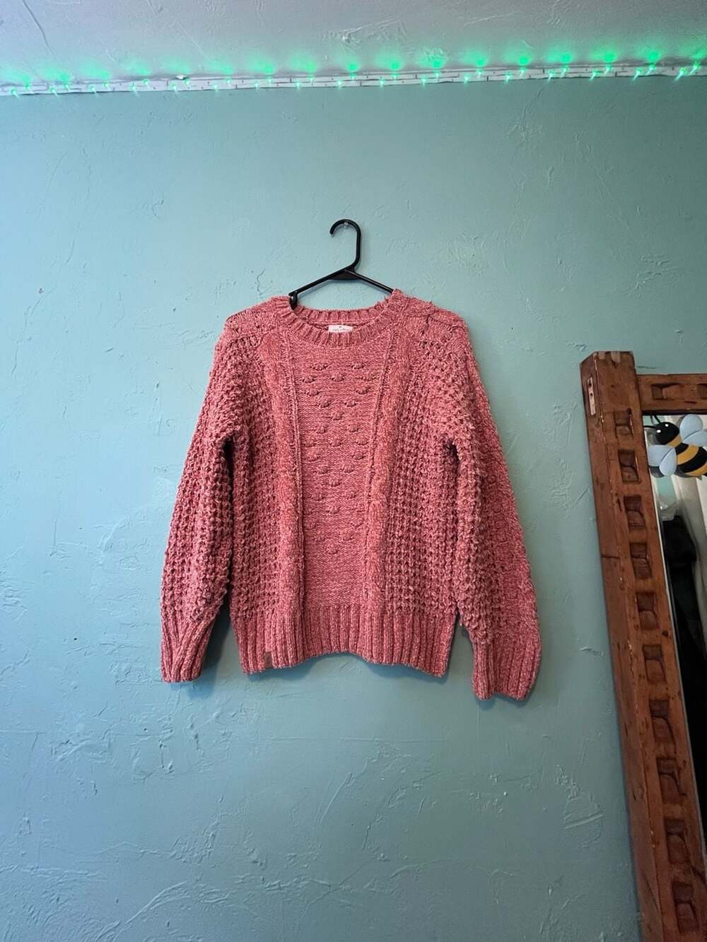 Simply Southern Chenille Crop Sweater Chestnut Medium